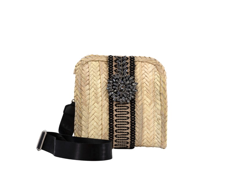Bolso de palma con bandolera CHANEL              